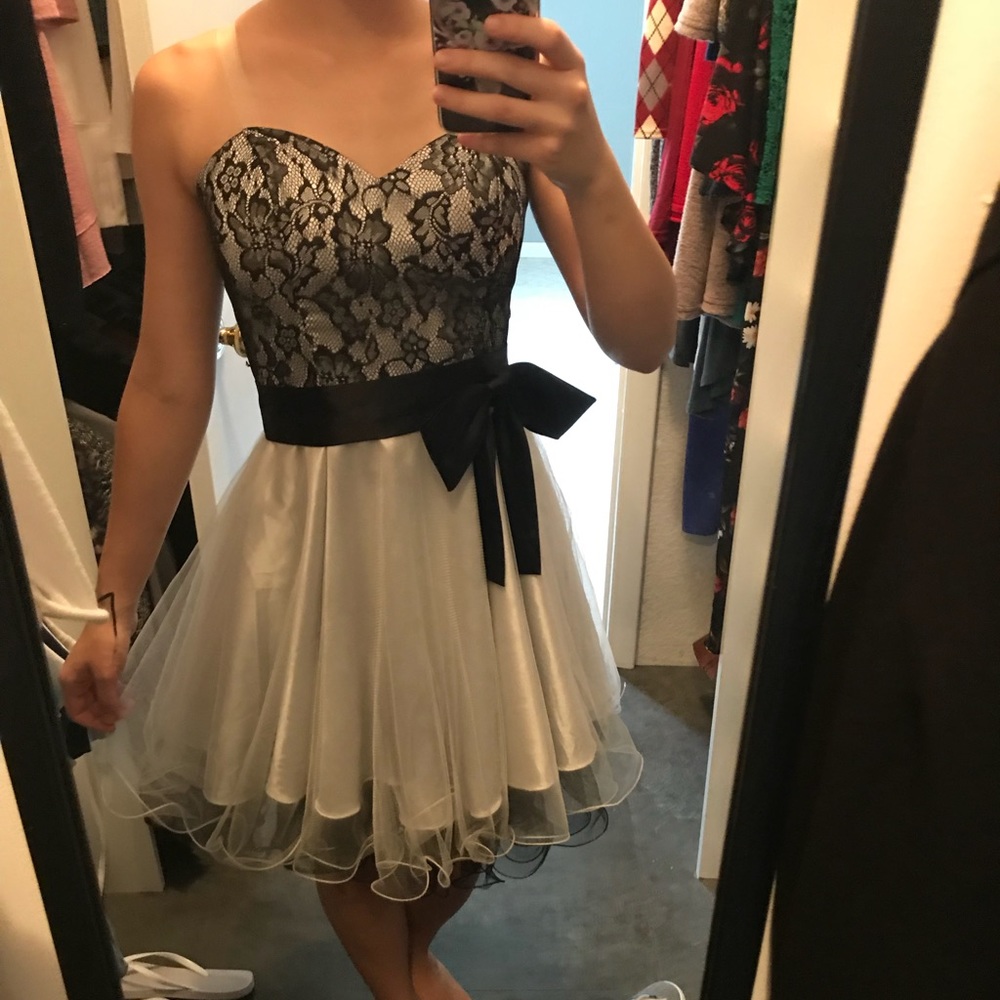 Black and White Formal Dress
